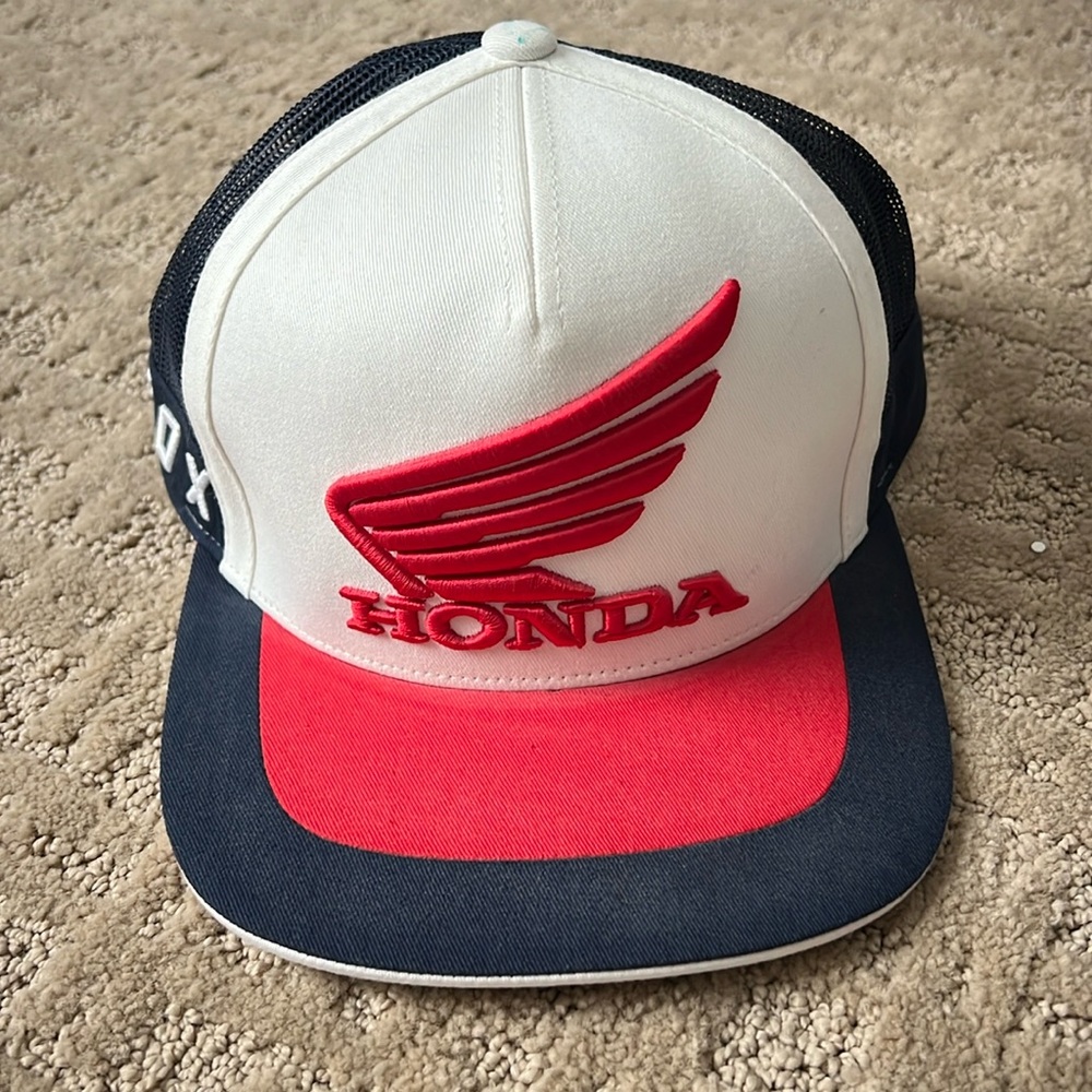 Honda red wing logo SnapBack hat